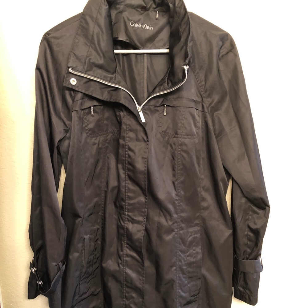 Women’s CK blk trench coat